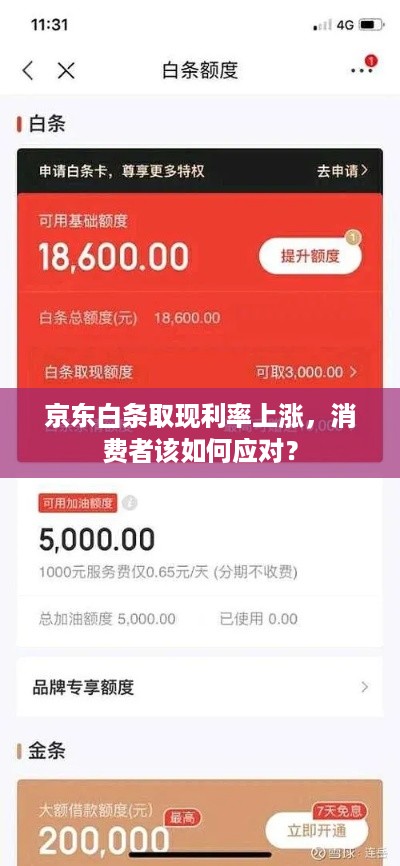 京东白条取现利率上涨,消费者该如何应对? 京东白条取现利率上涨,消费者该如何应对?