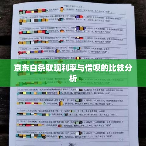京东白条取现利率与借呗的比较分析 京东白条取现利率与借呗的比较分析