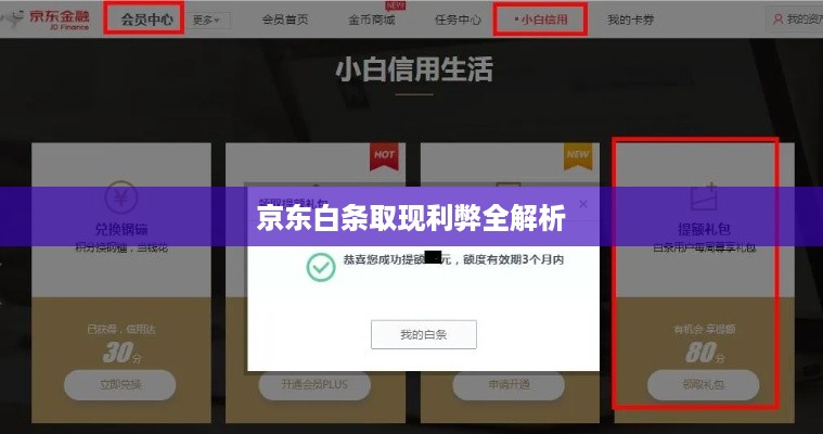 京东白条取现利弊全解析 京东白条取现利弊全解析