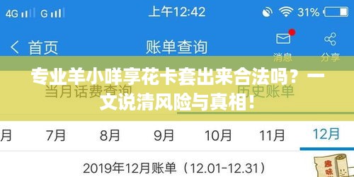 专业羊小咩享花卡套出来合法吗?一文说清风险与真相! 专业羊小咩享花卡套出来合法吗?一文说清风险与真相!