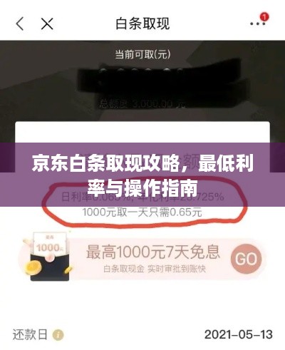 京东白条取现攻略,最低利率与操作指南 京东白条取现攻略,最低利率与操作指南