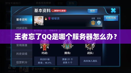 王者忘了QQ是哪个服务器怎么办? 王者忘了QQ是哪个服务器怎么办?
