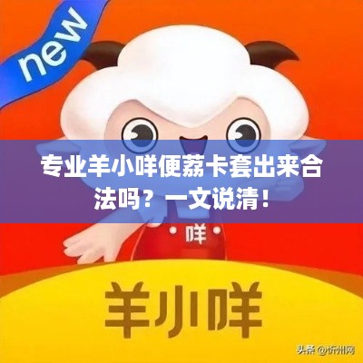 专业羊小咩便荔卡套出来合法吗?一文说清! 专业羊小咩便荔卡套出来合法吗?一文说清!