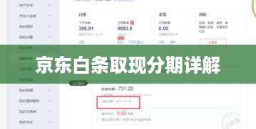 京东白条取现分期详解 京东白条取现分期详解