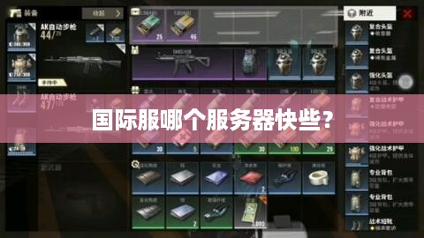 国际服哪个服务器快些？