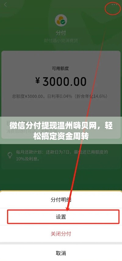 微信分付提现温州嗨贝网,轻松搞定资金周转 微信分付提现温州嗨贝网,轻松搞定资金周转