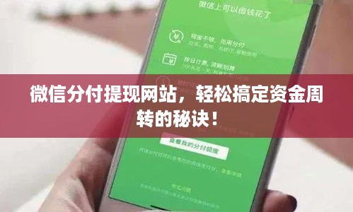 微信分付提现网站,轻松搞定资金周转的秘诀! 微信分付提现网站,轻松搞定资金周转的秘诀!