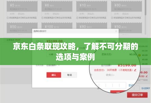 京东白条取现攻略，了解不可分期的选项与案例
