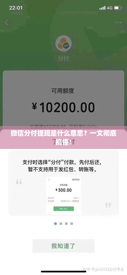 微信分付提现是什么意思?一文彻底搞懂! 微信分付提现是什么意思?一文彻底搞懂!