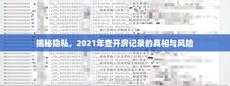 揭秘隐私,2021年查开房记录的真相与风险 揭秘隐私,2021年查开房记录的真相与风险