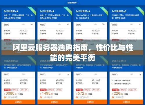 阿里云服务器选购指南，性价比与性能的完美平衡