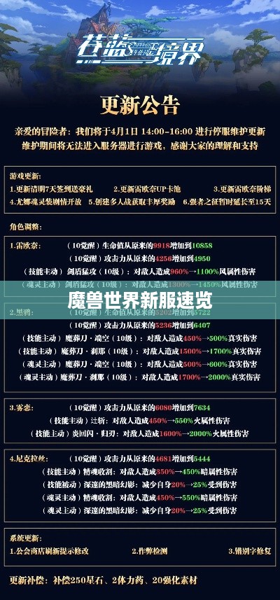 魔兽世界新服速览 魔兽世界新服速览
