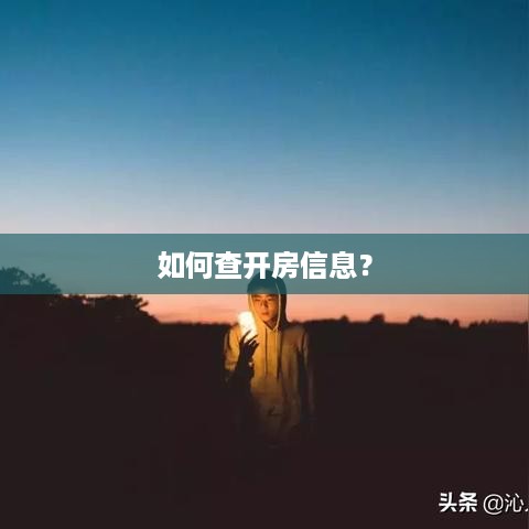 如何查开房信息? 如何查开房信息?