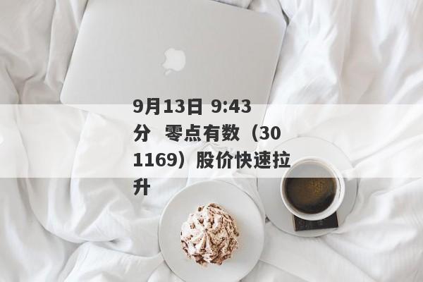 9月13日 9:43分  零点有数（301169）股价快速拉升
