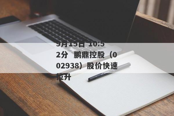 9月15日 10:52分  鹏鼎控股（002938）股价快速拉升