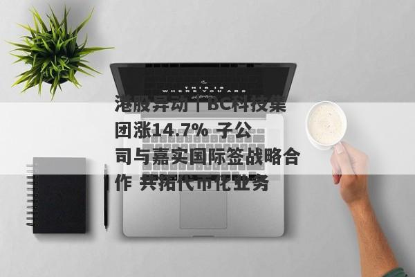 港股异动｜BC科技集团涨14.7% 子公司与嘉实国际签战略合作 共拓代币化业务